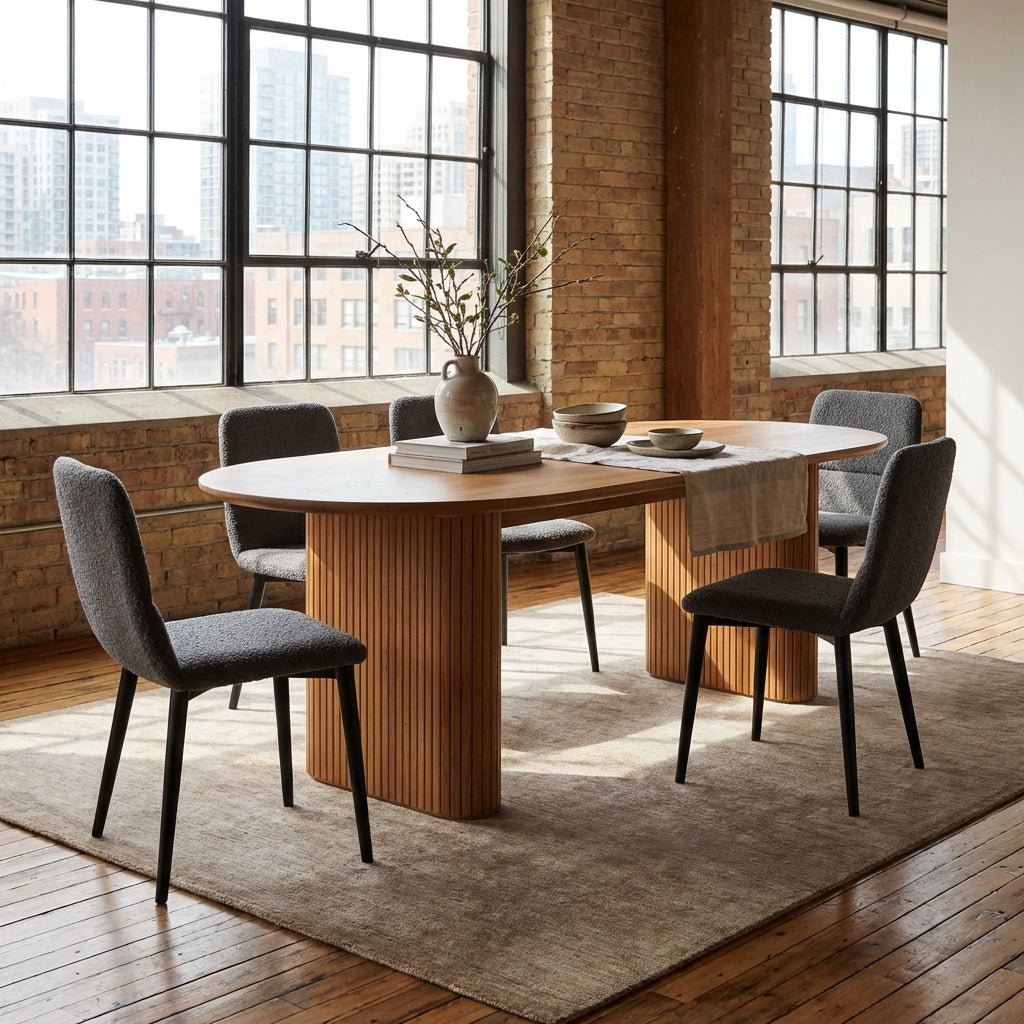Kelowna Rounded Solid Wood Table - Altera