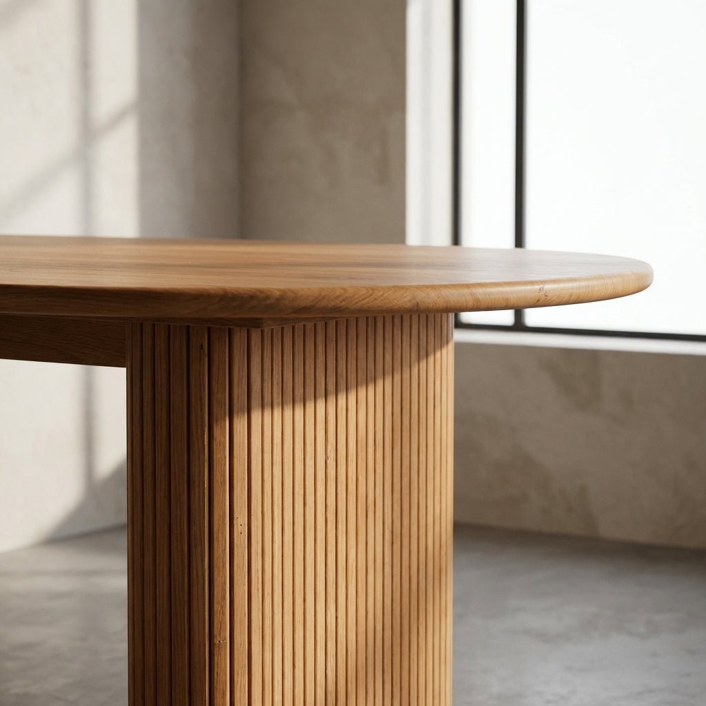 Kelowna Rounded Solid Wood Table - Altera