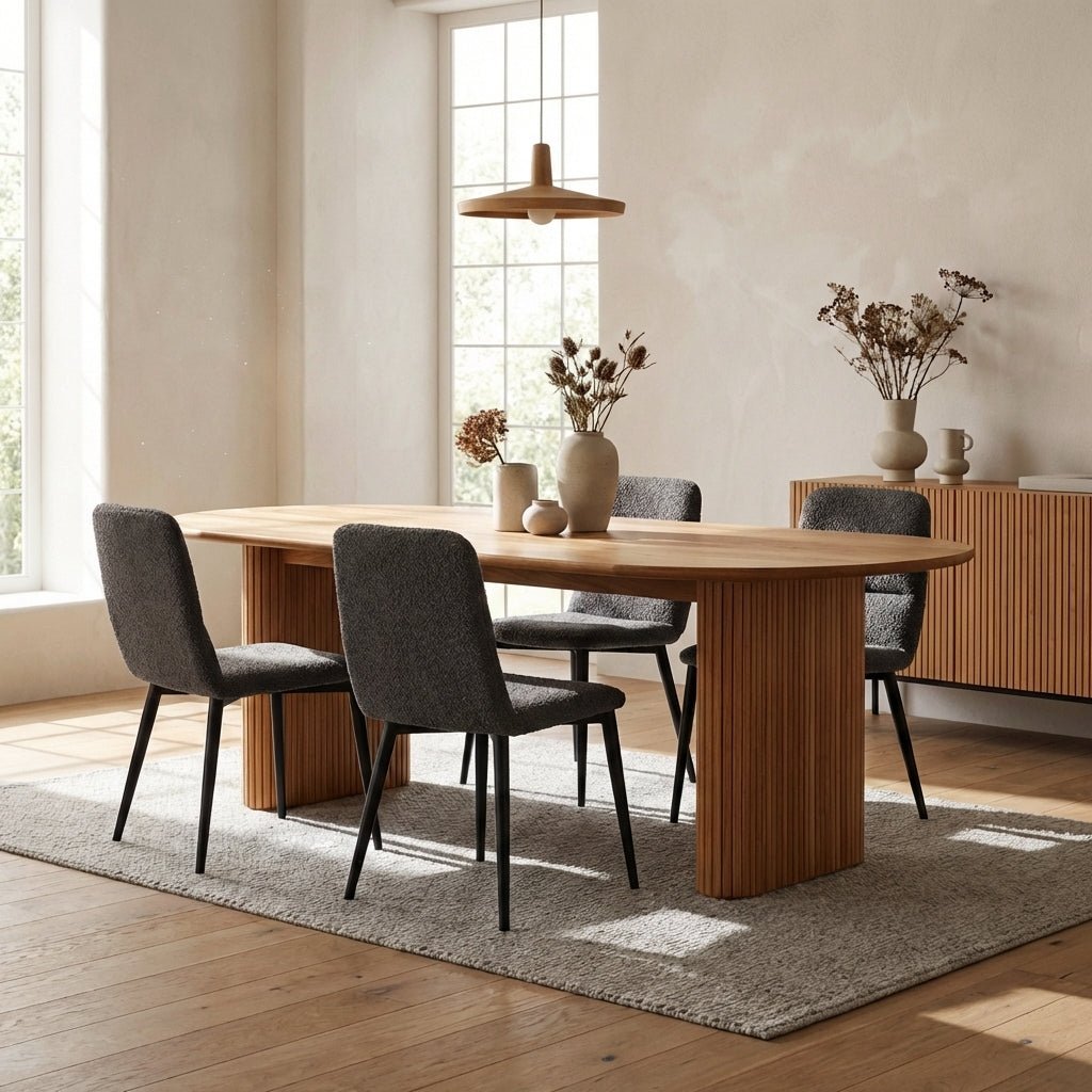 Kelowna Rounded Solid Wood Table - Altera