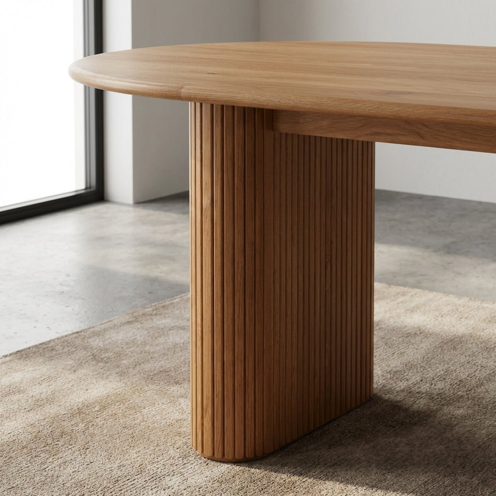 Kelowna Rounded Solid Wood Table - Altera