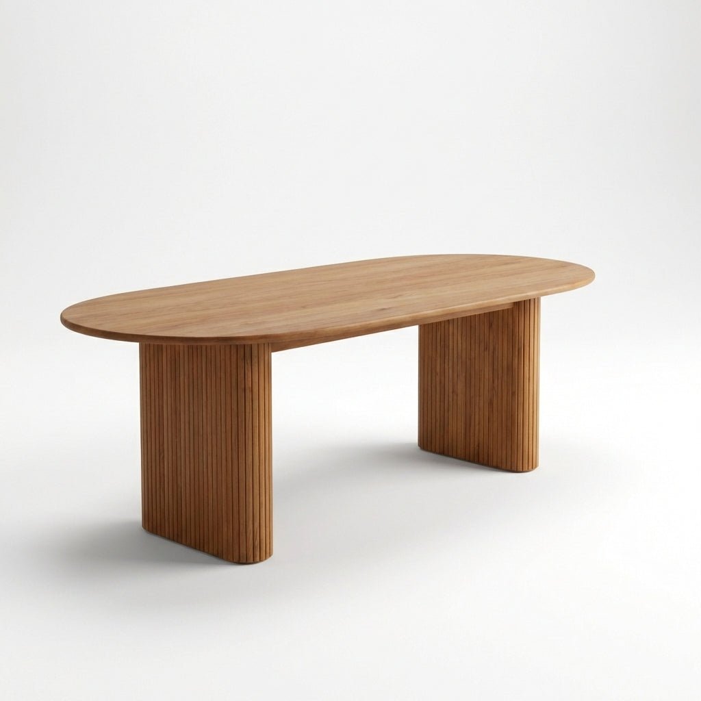 Kelowna Rounded Solid Wood Table - Altera