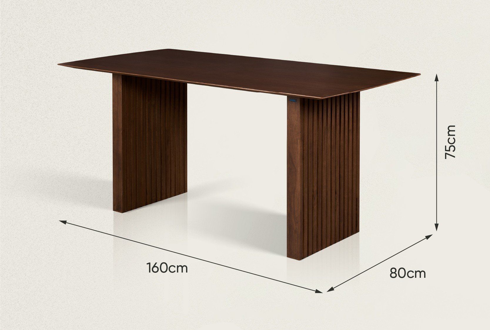 PLANK 6-Seater Natural Oak Wood Dining Table - Modern Minimalist Design