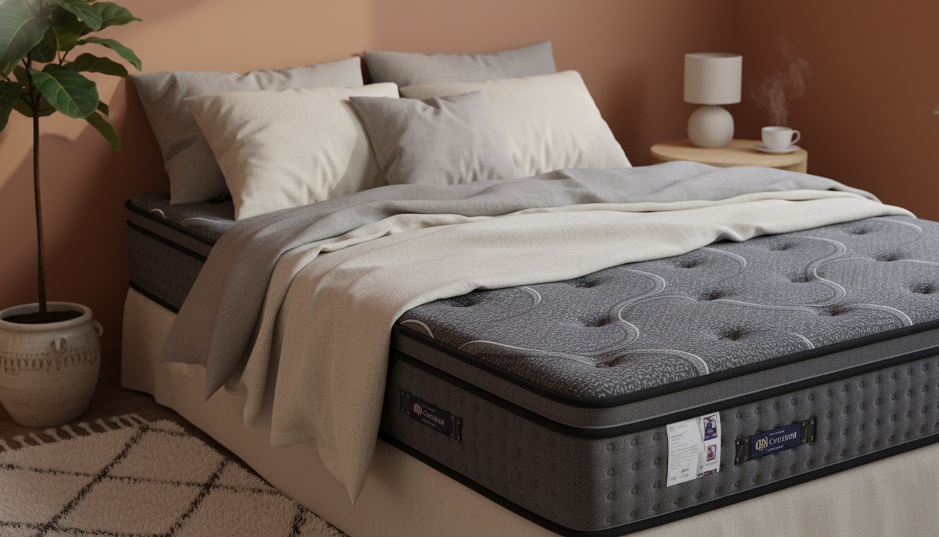 Charcoal Grey Knitted Top Mattress