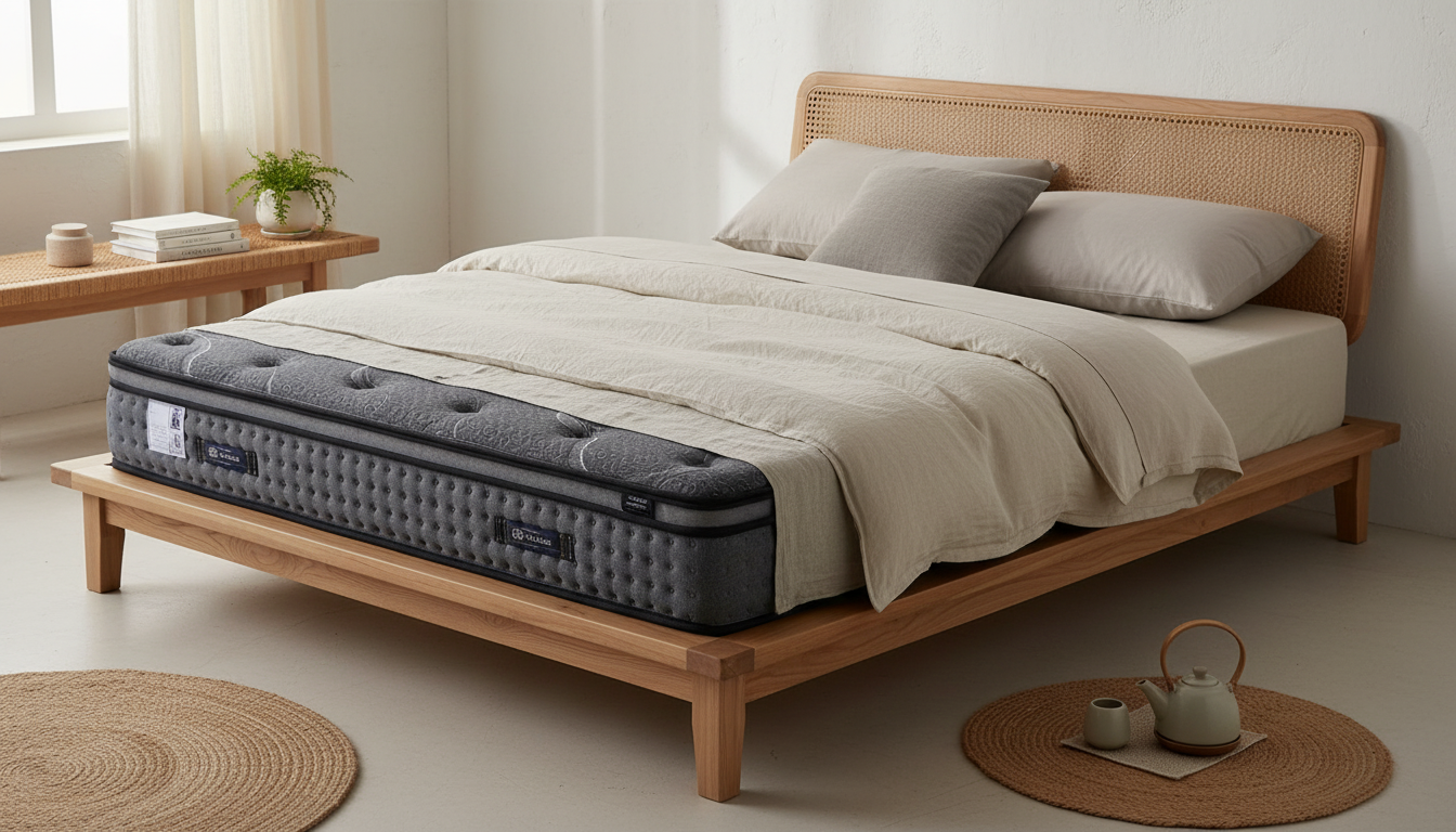 Charcoal Grey Knitted Top Mattress