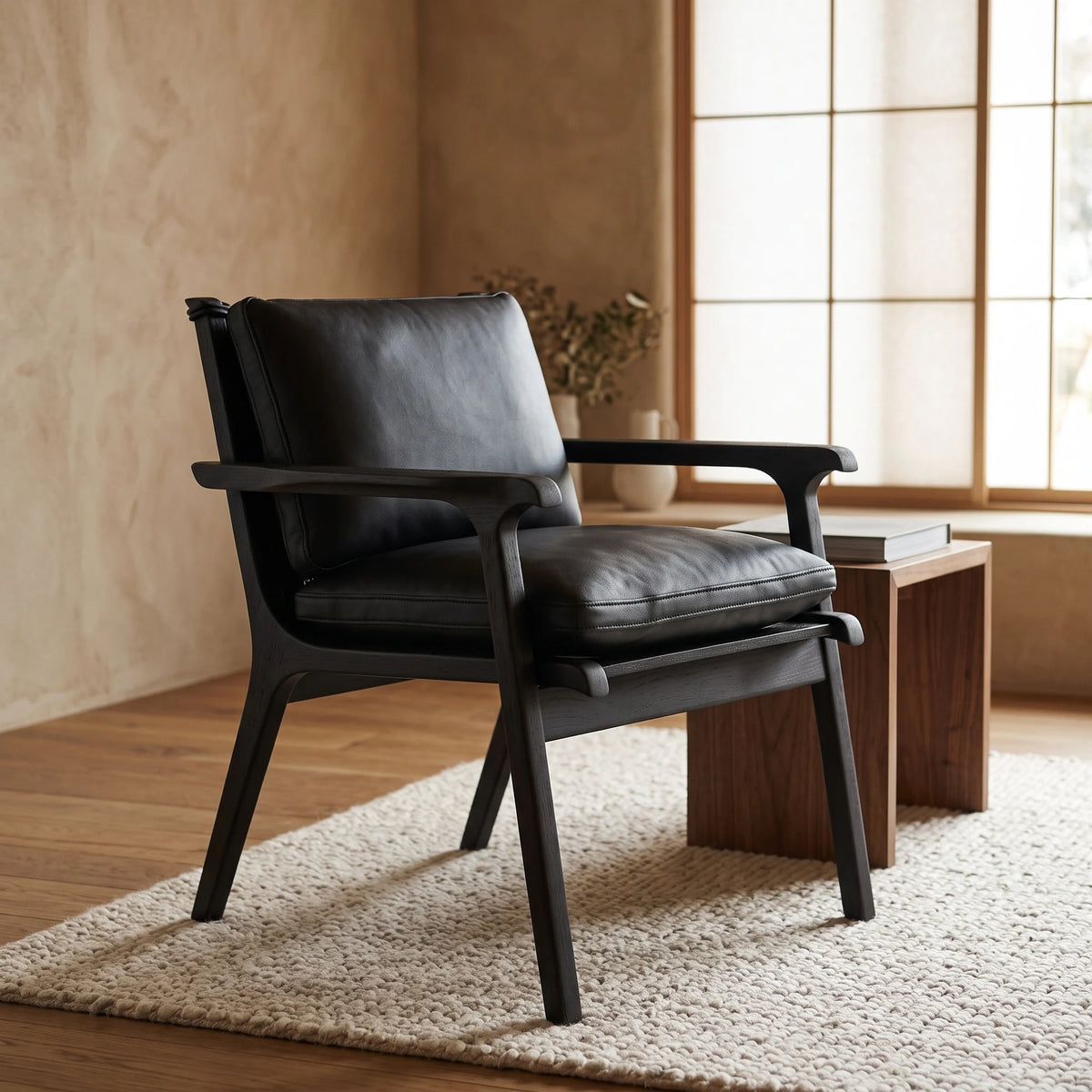 Kolding Leather Armchair in a room - Altera