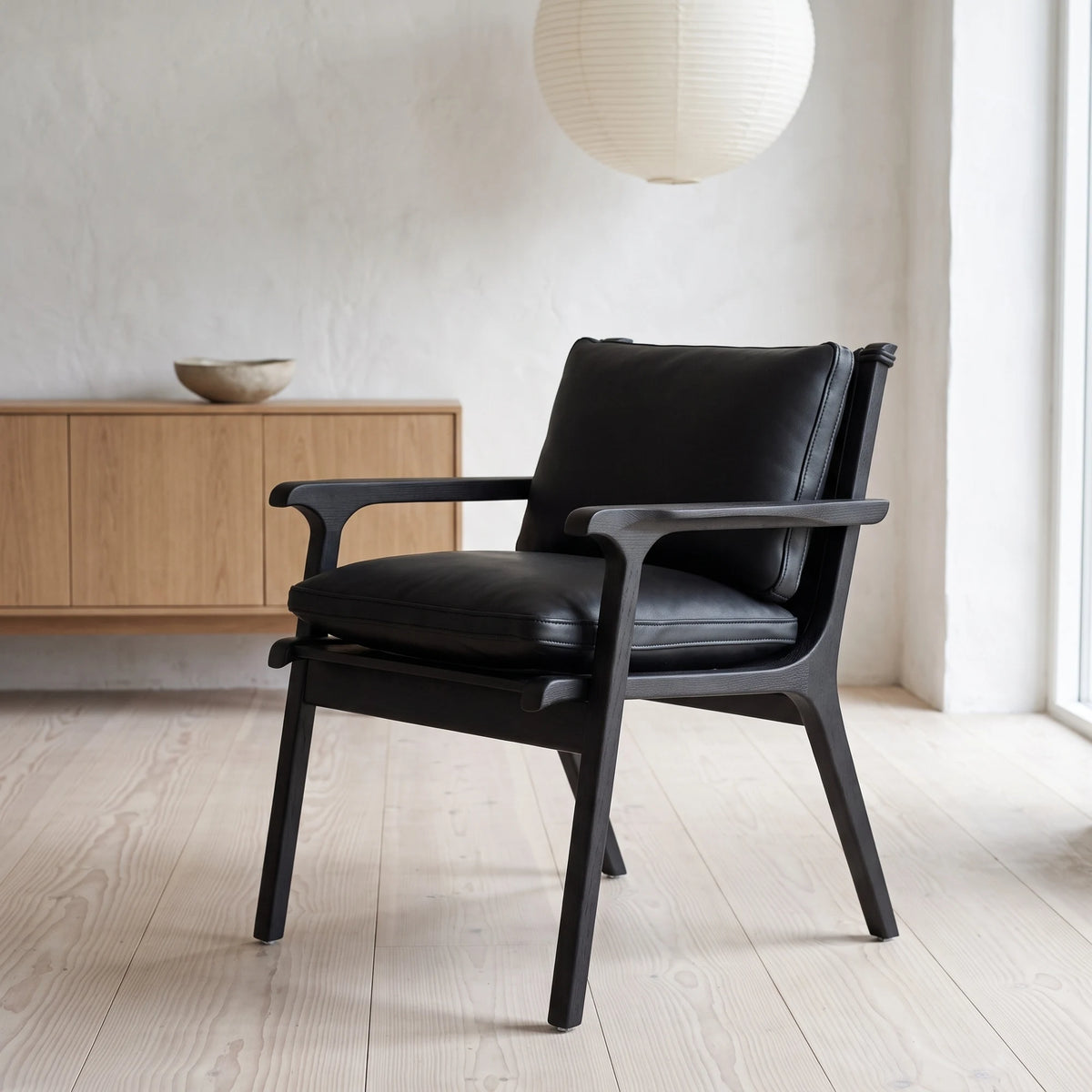 Kolding Leather Armchair in a room - Altera