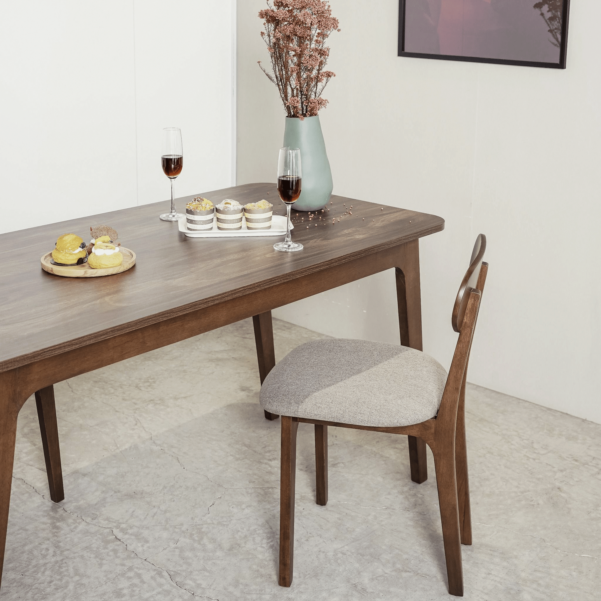 Koster Brown Wood 4 - Seat Dining Set - Altera