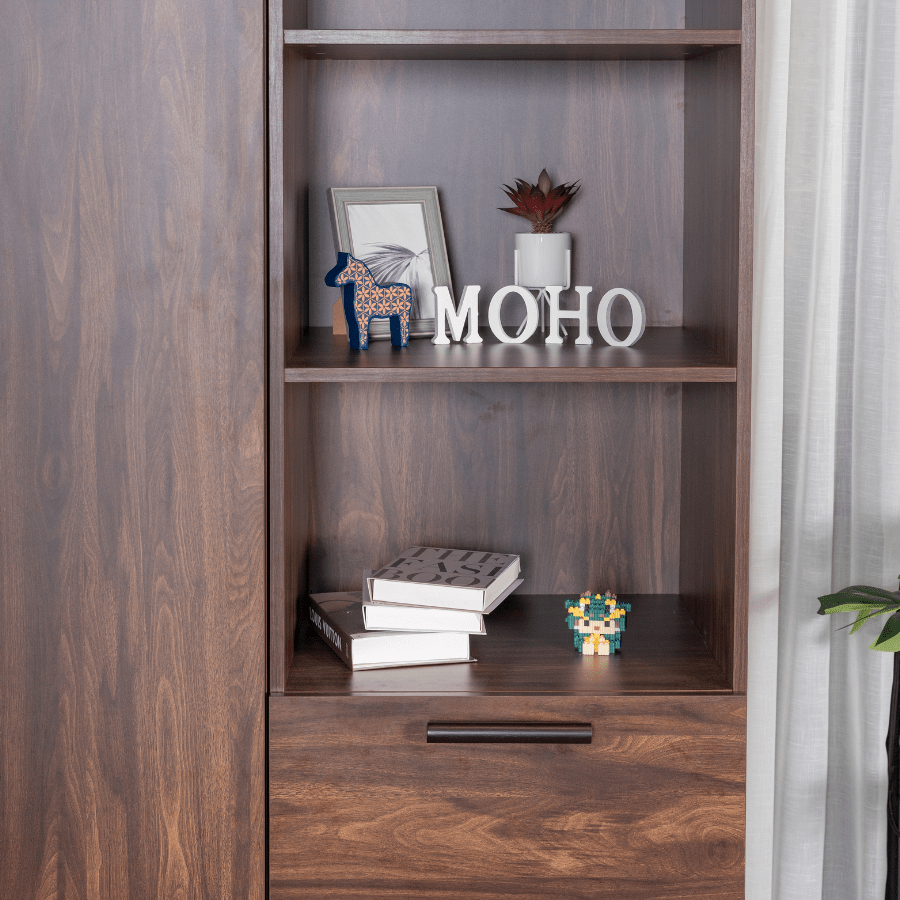 Koster Brown Wooden Wardrobe - Altera