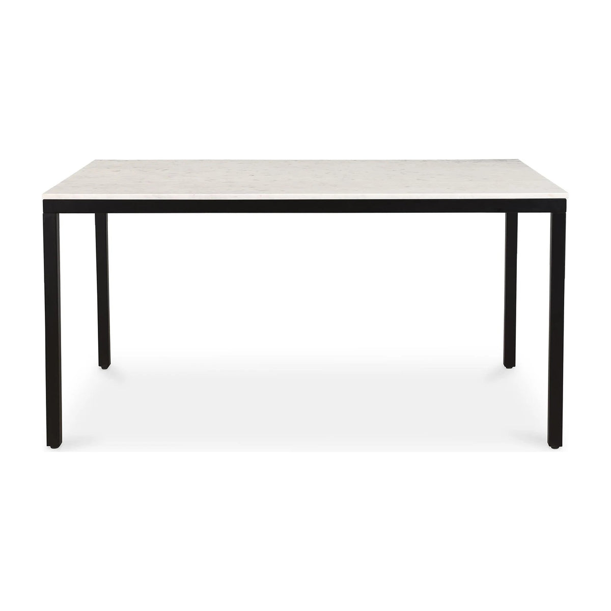 Perth Marble Dining Table in White, marble, 60" × 36"
