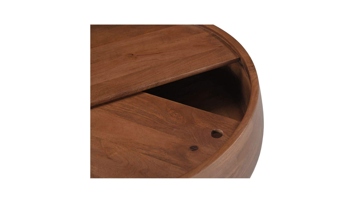 Wexham Storage Coffee Table in Natural — mango wood detail