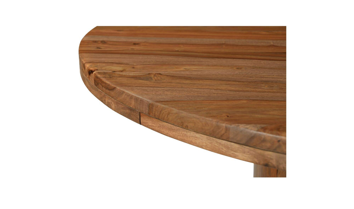 Telford Dining Table in Brown, sheesham wood detail, view 2