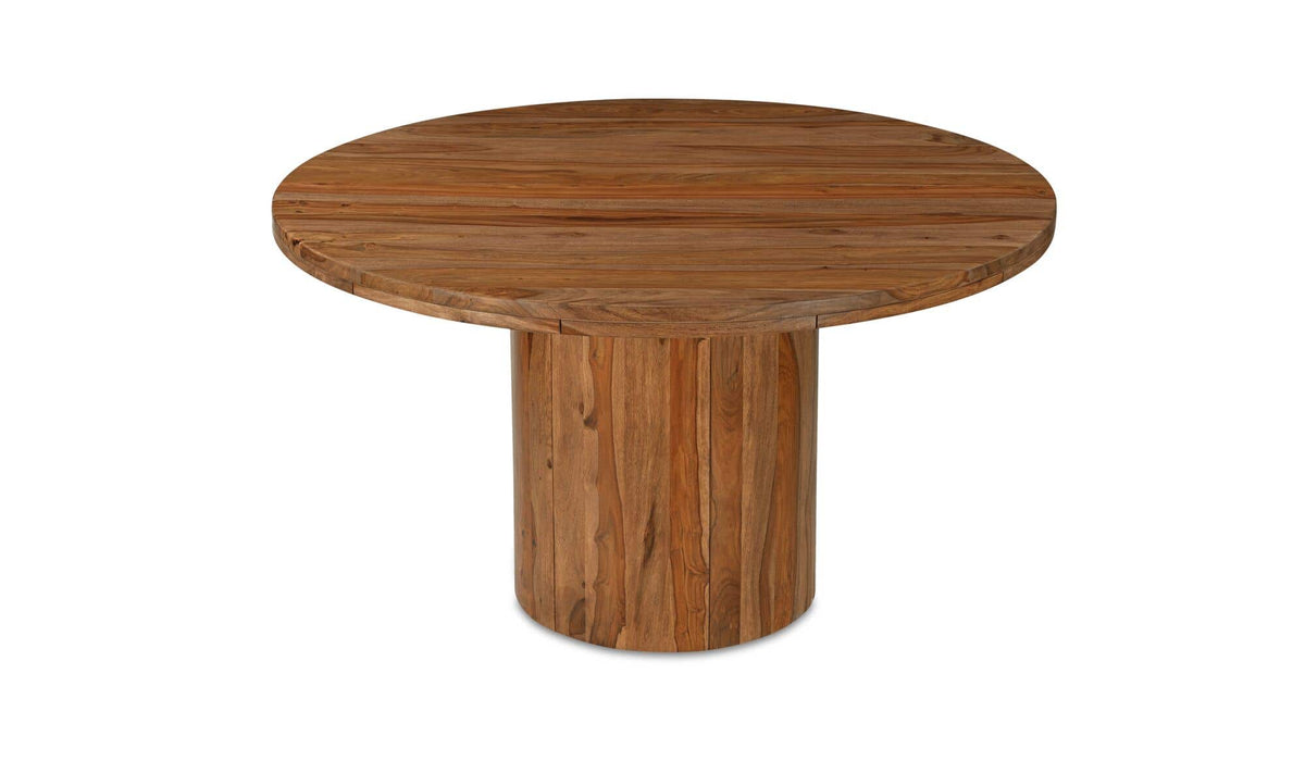 Telford Dining Table in Brown, side profile