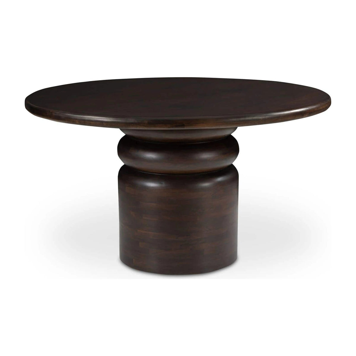 Modica Dining Table in Brown, mango wood, 54" × 54"
