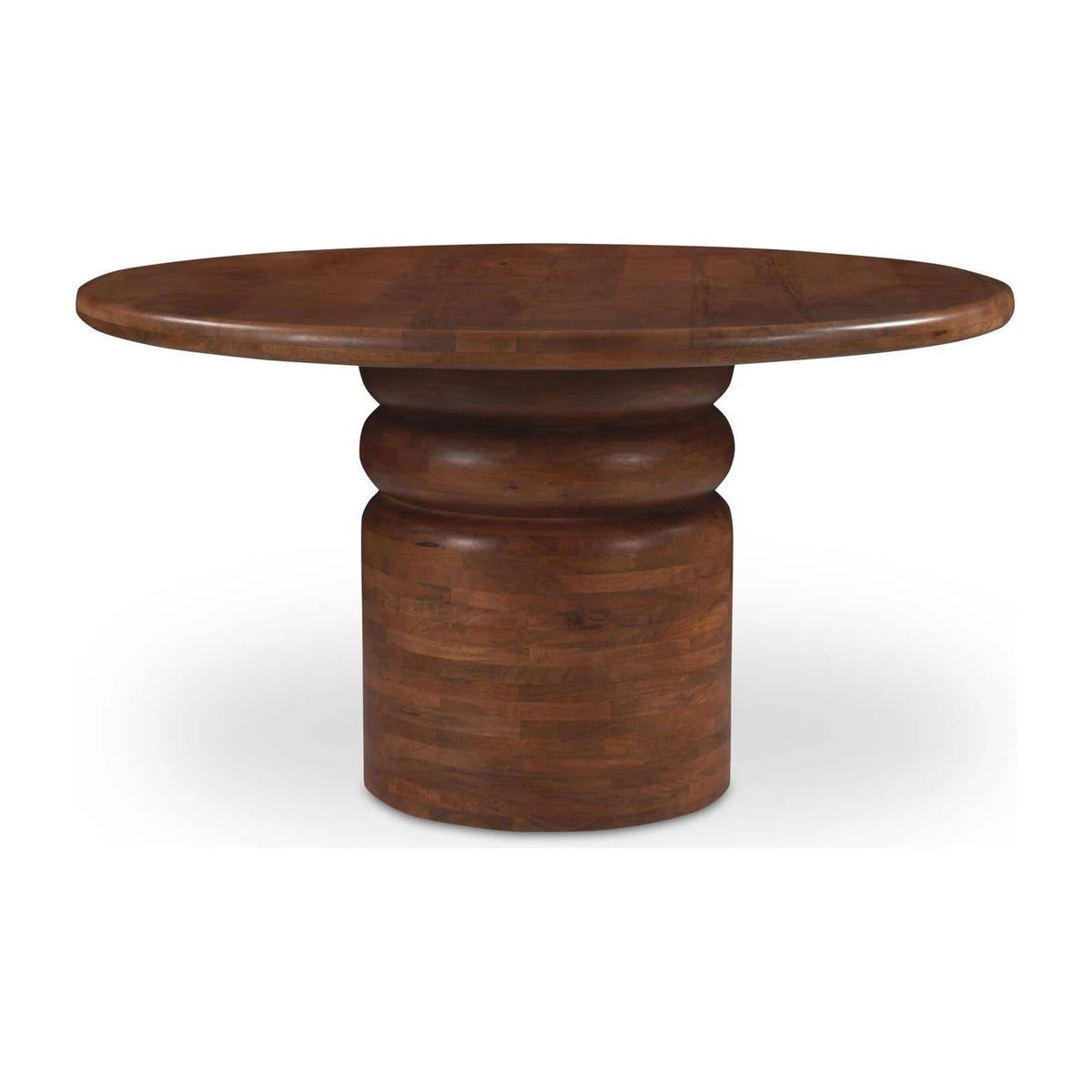 Modica Dining Table in Natural, mango wood, 54" × 54"