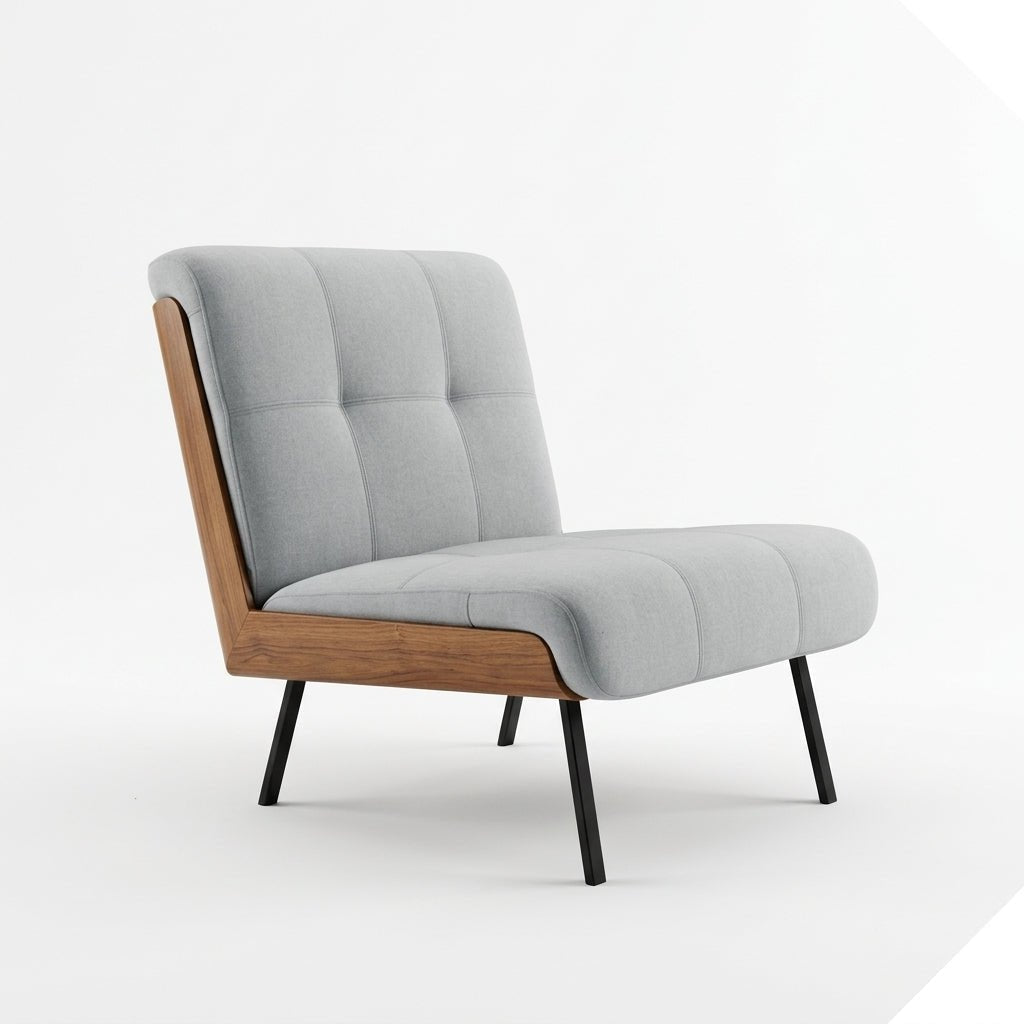 Kyler Mid - Century Modern Slipper Chair - Altera