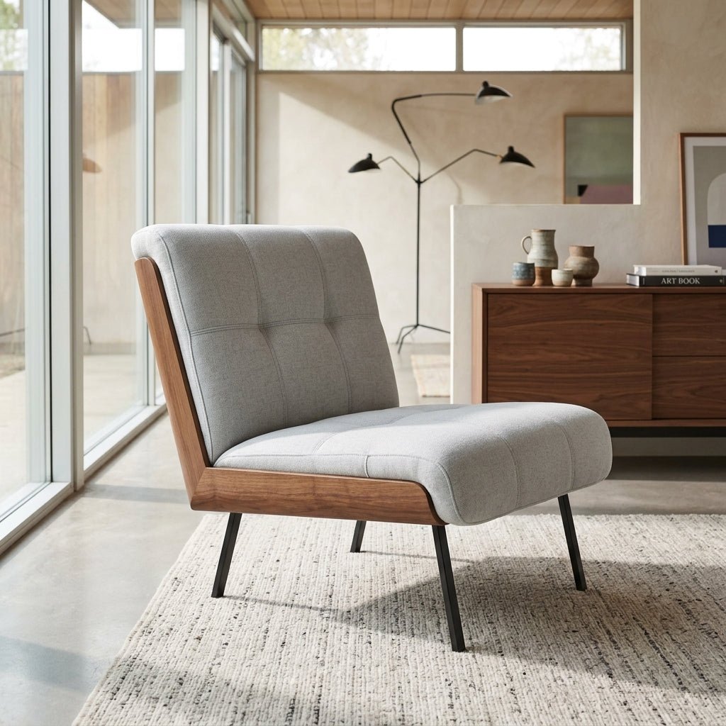 Kyler Mid - Century Modern Slipper Chair - Altera