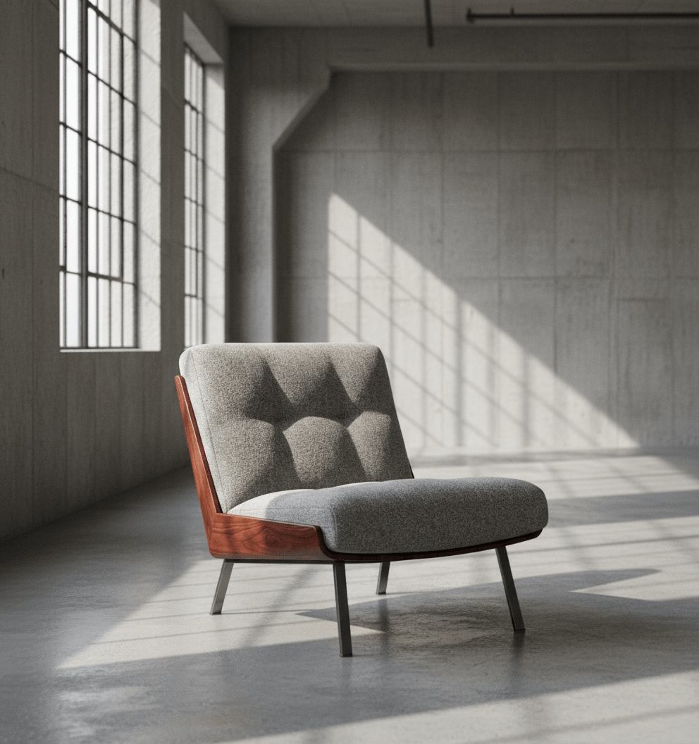 Kyler Mid - Century Modern Slipper Chair - Altera