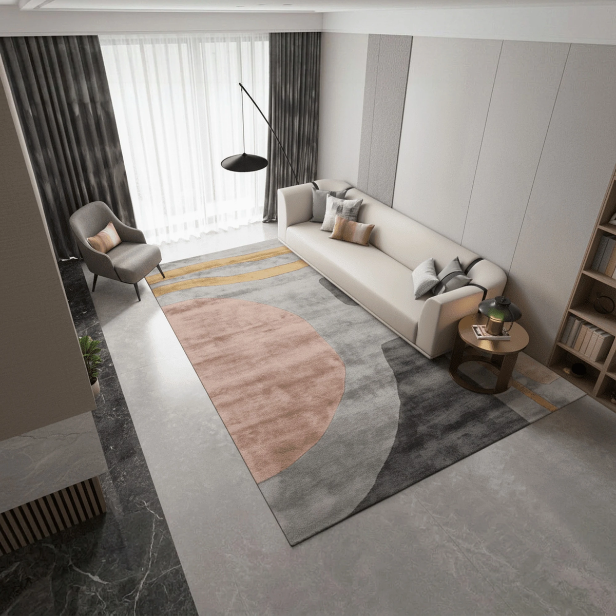 Kyoto Sunset Modernist Rug - Altera