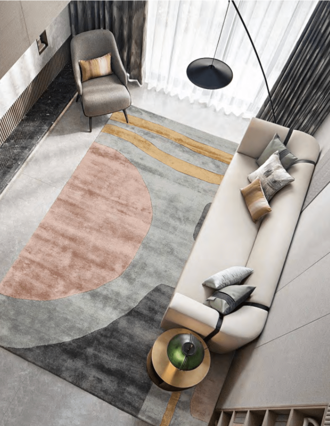 Kyoto Sunset Modernist Rug - Altera
