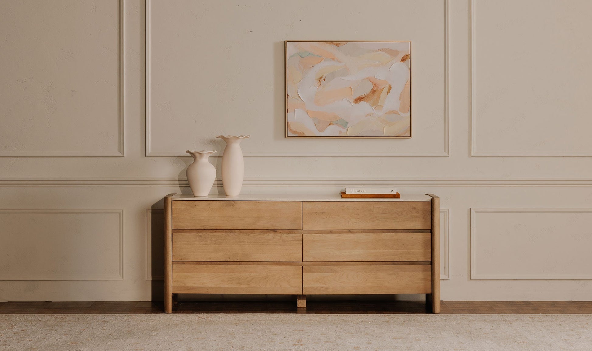 Larsson 6 Drawer Dresser Natural - Altera