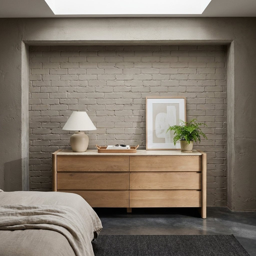 Larsson 6 Drawer Dresser Natural - Altera