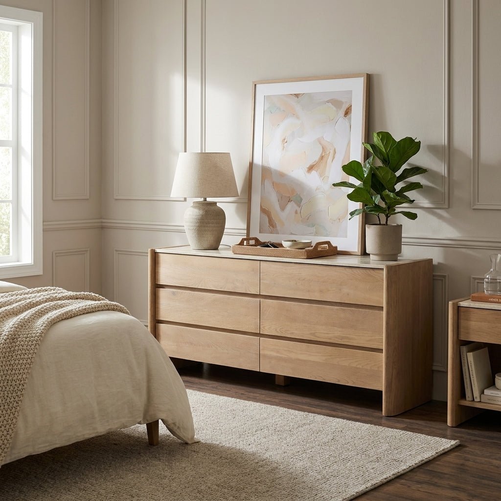 Larsson 6 Drawer Dresser Natural - Altera