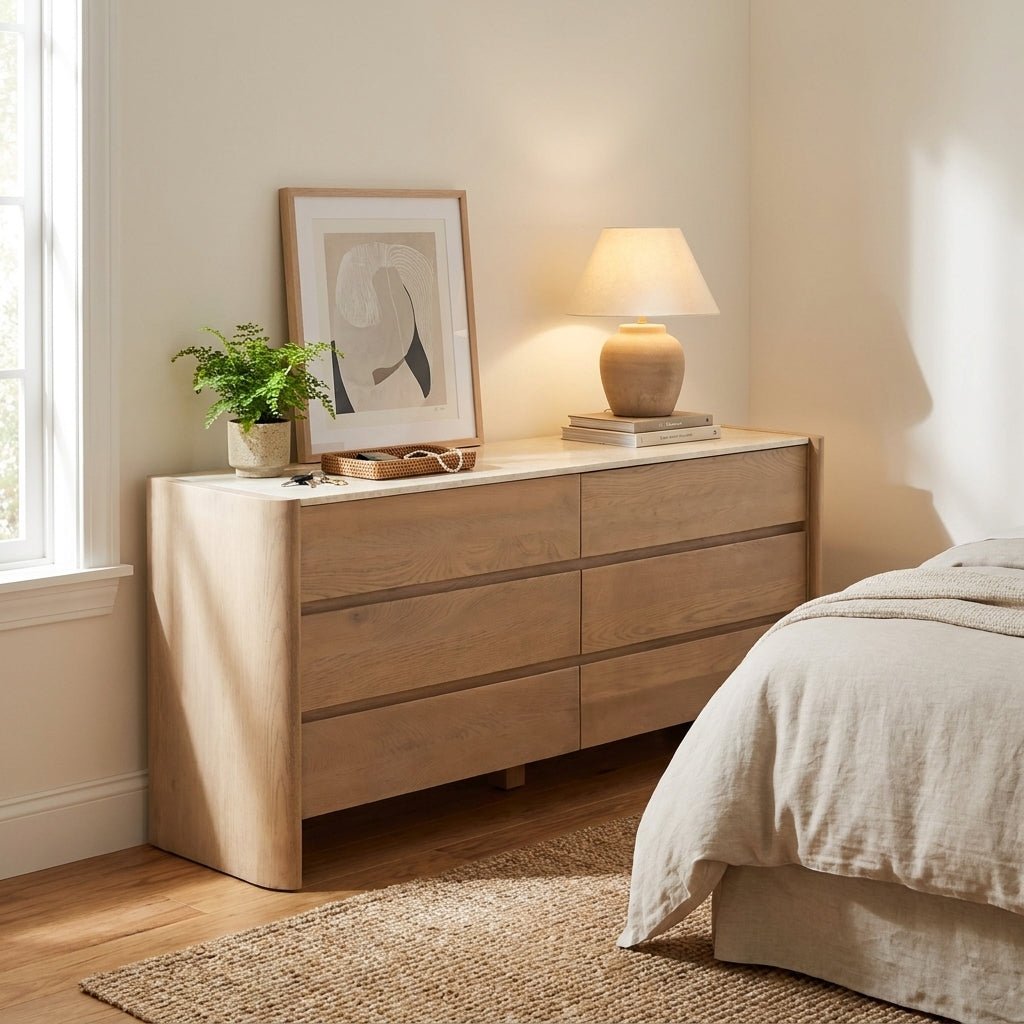 Larsson 6 Drawer Dresser Natural - Altera