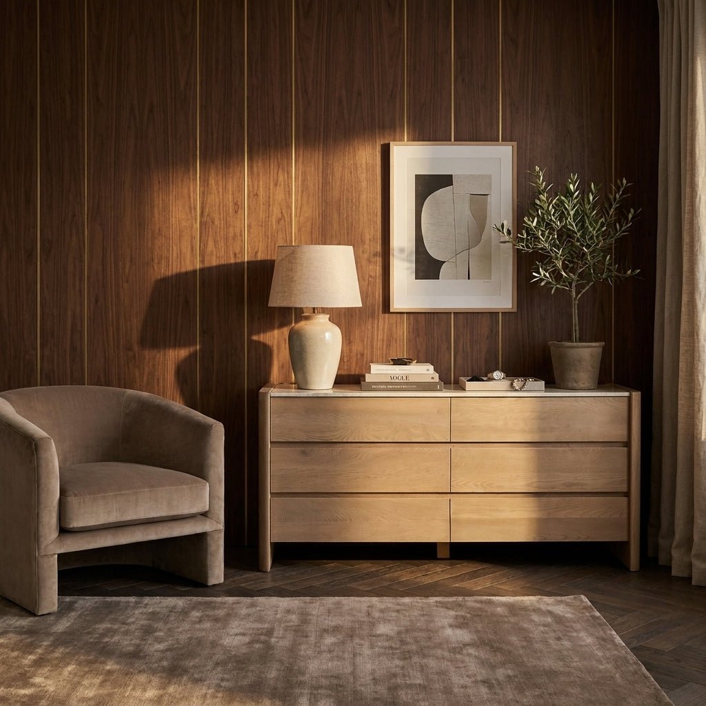 Larsson 6 Drawer Dresser Natural - Altera