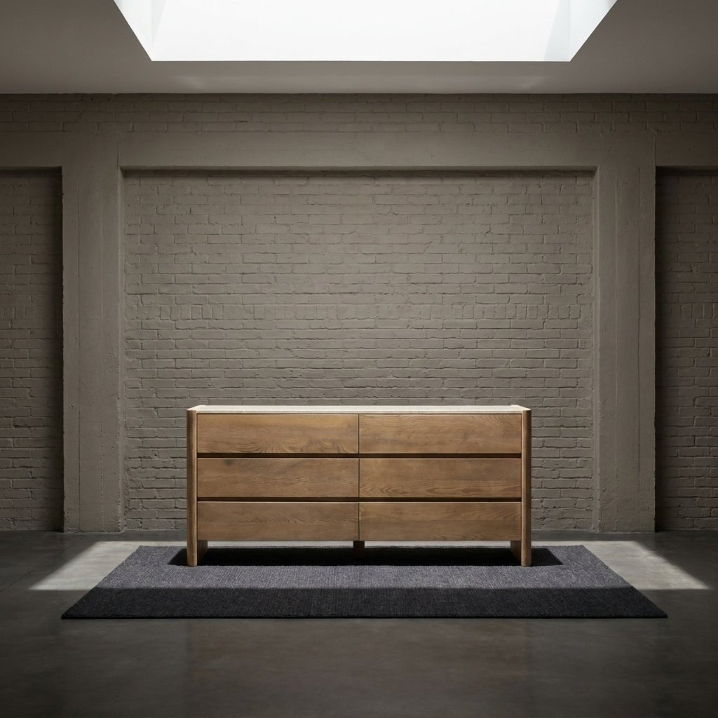 Larsson 6 Drawer Dresser Natural - Altera