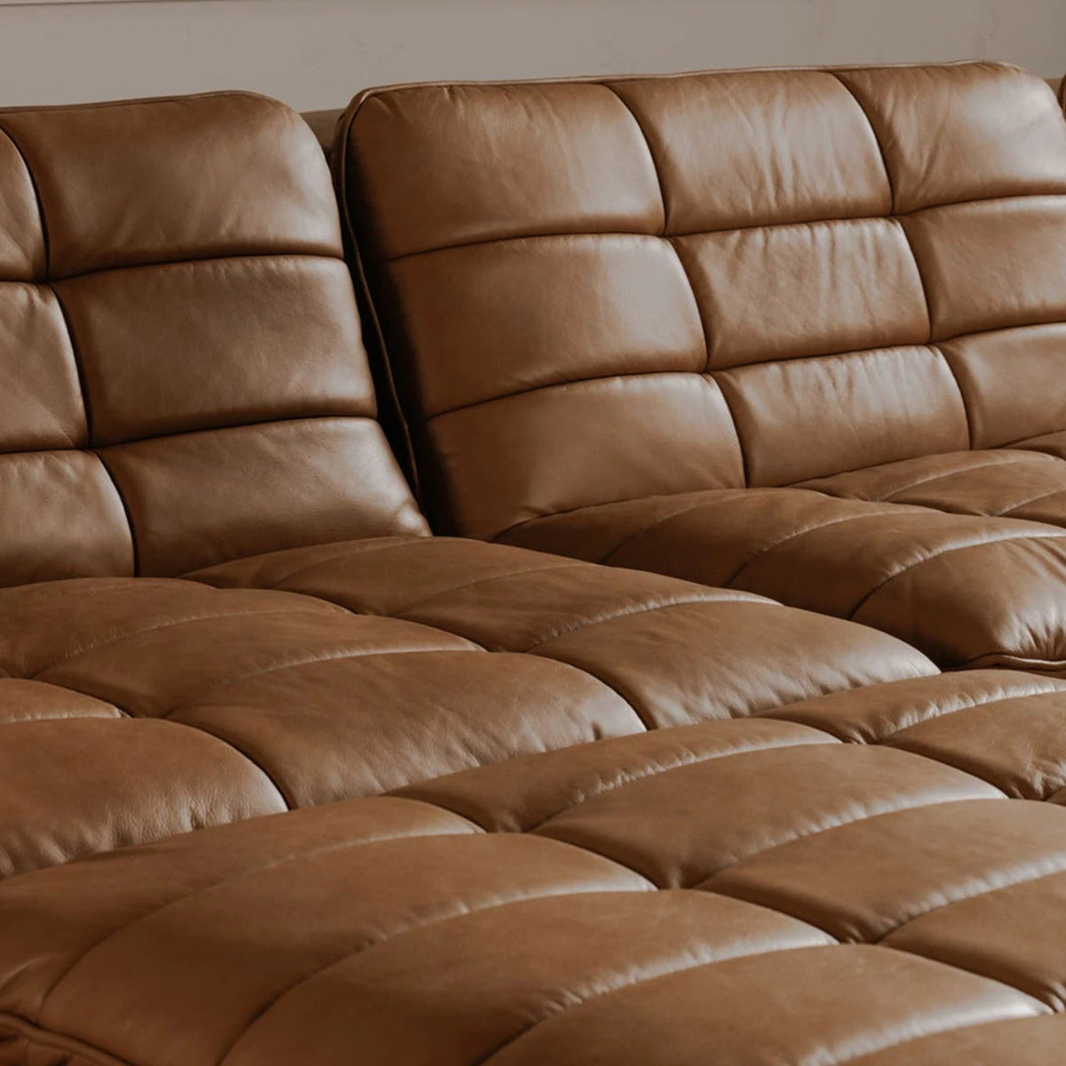 Lavenham Armless Modular Leather Sofa - Altera