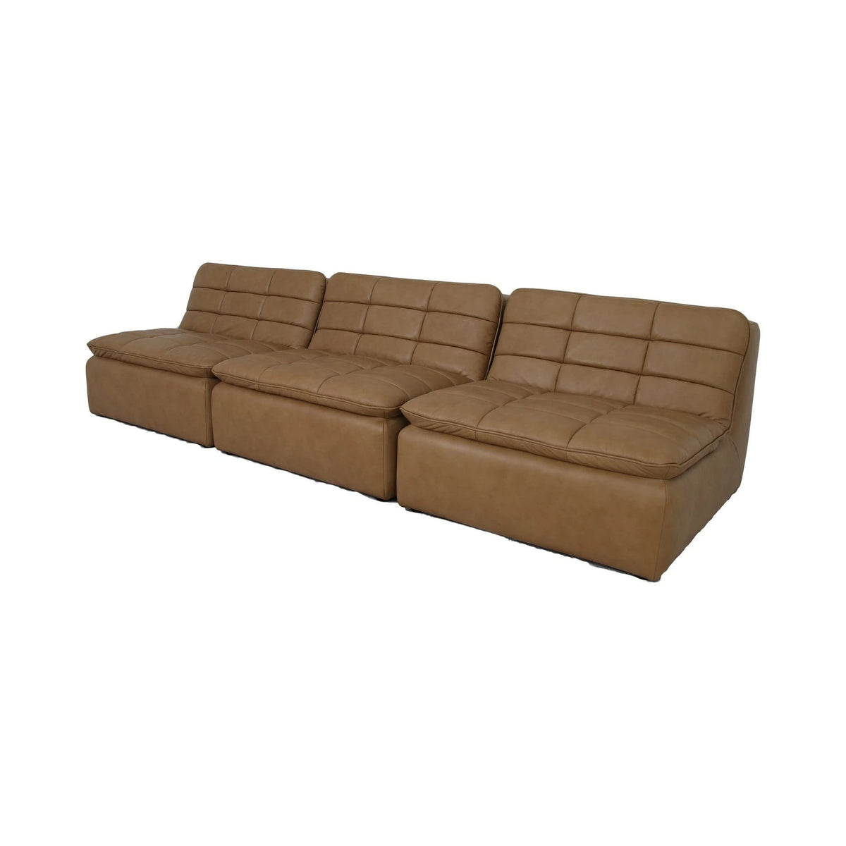 Lavenham Armless Modular Leather Sofa - Altera