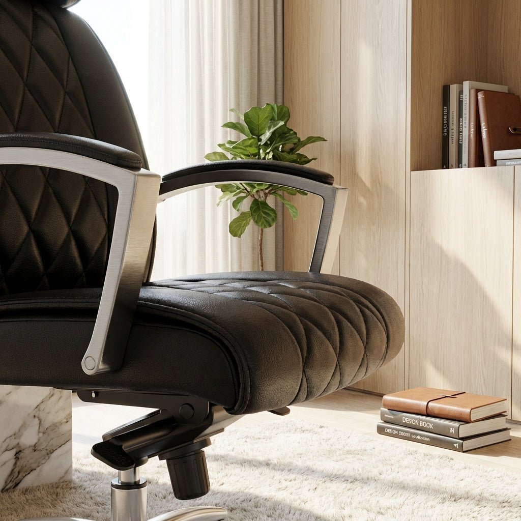 Lecce Diamond - Quilted Premium Leather Office Chair - Altera