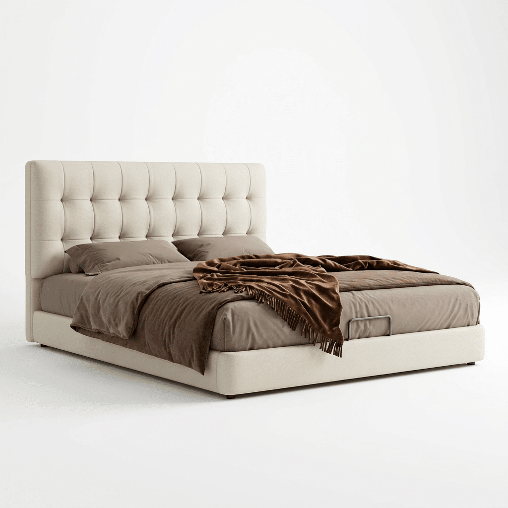 Leo Contemporary Eco - Leather Platform Bed - Altera
