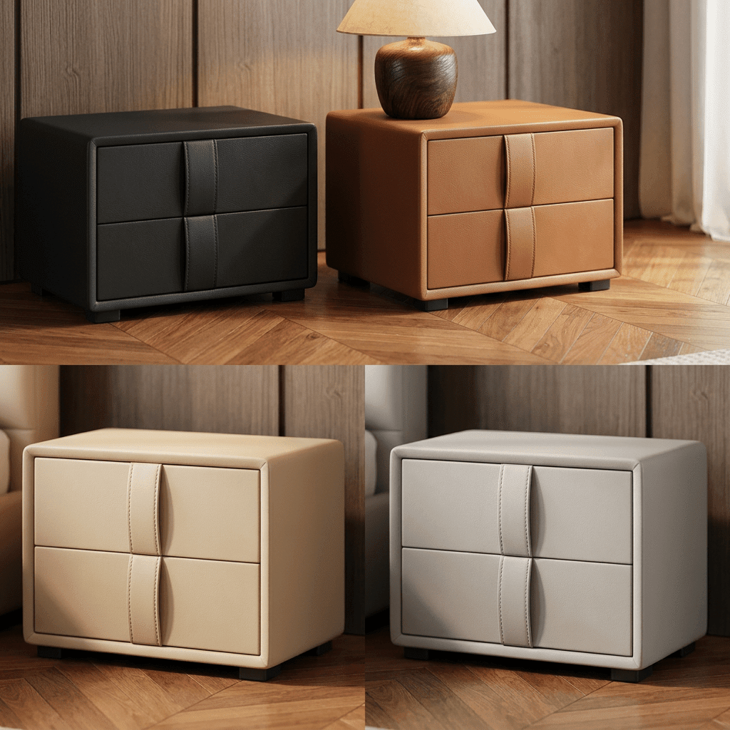 Leo Contemporary Eco - Leather Platform Bed - Altera