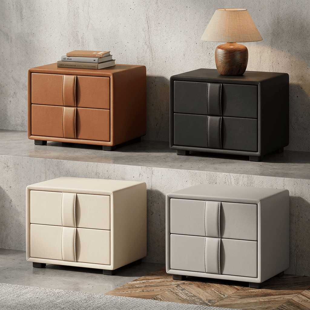 Leo Contemporary Eco - Leather Platform Bed - Altera