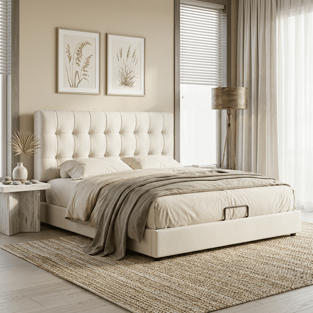 Leo Contemporary Eco - Leather Platform Bed - Altera