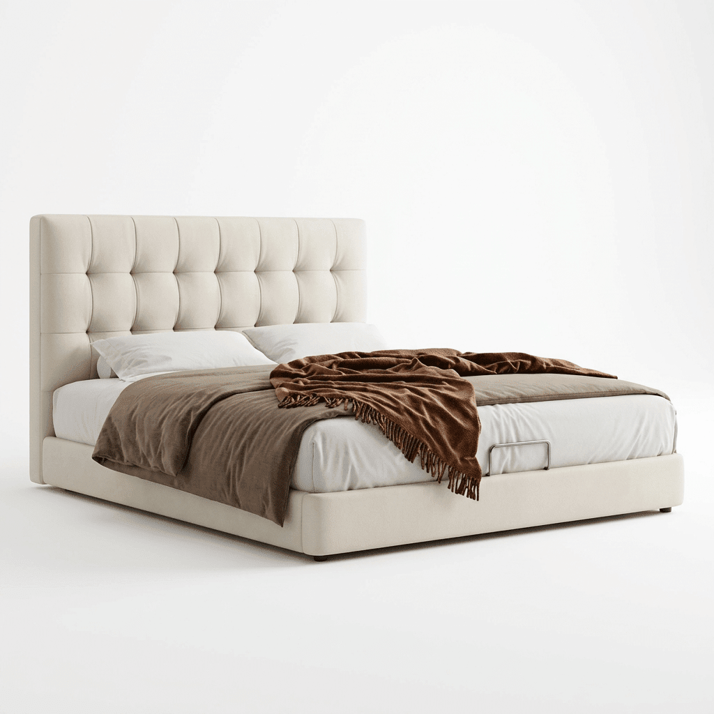 Leo Contemporary Eco - Leather Platform Bed - Altera
