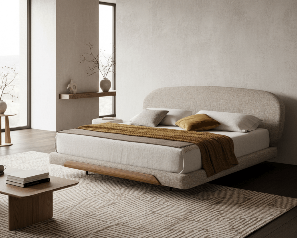 Linden Modern Upholstered King Bed - Altera