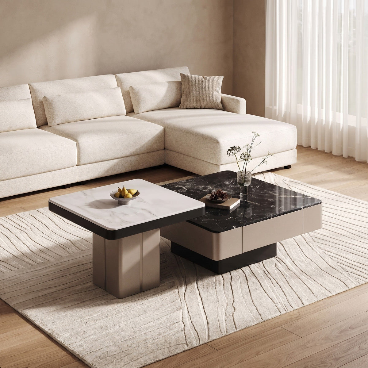 Livorno Coffee Table & Side Table - Altera