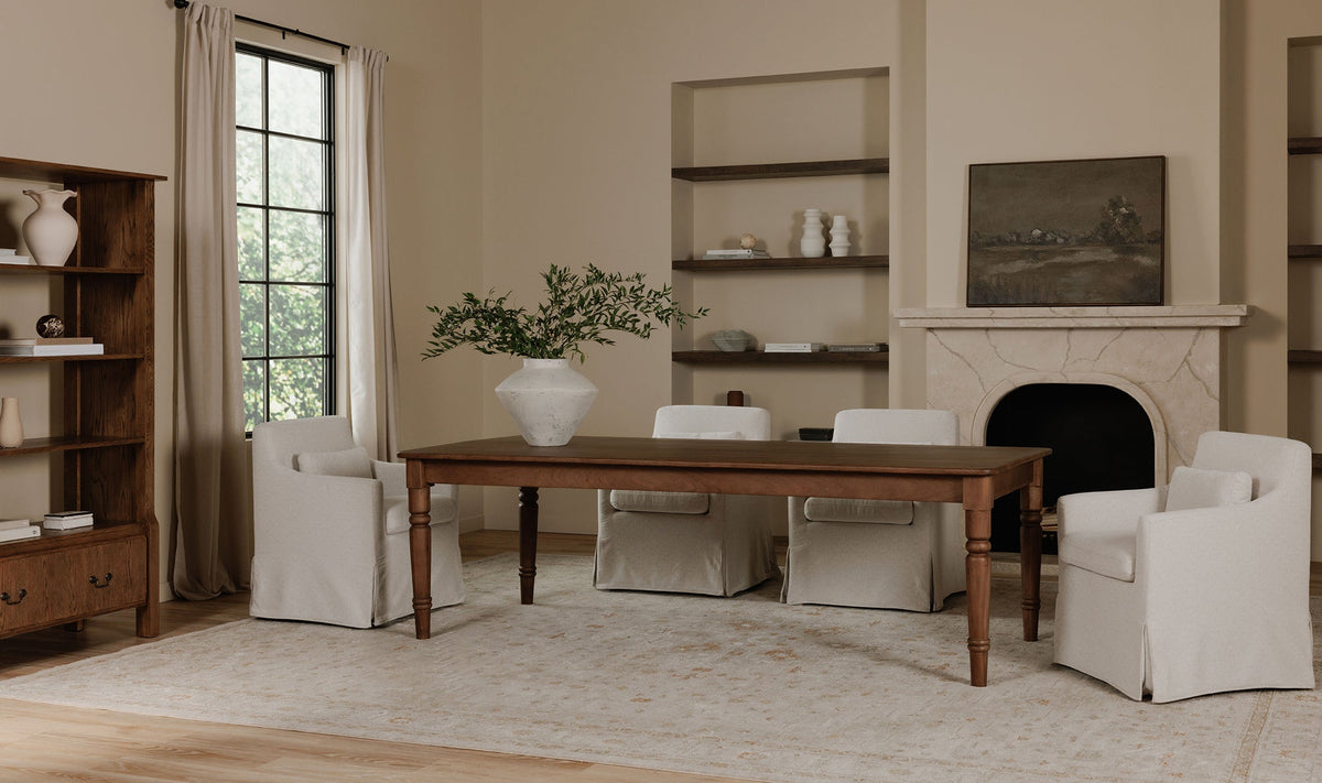 Lorna Slipcover Dining Chair Beige - Altera
