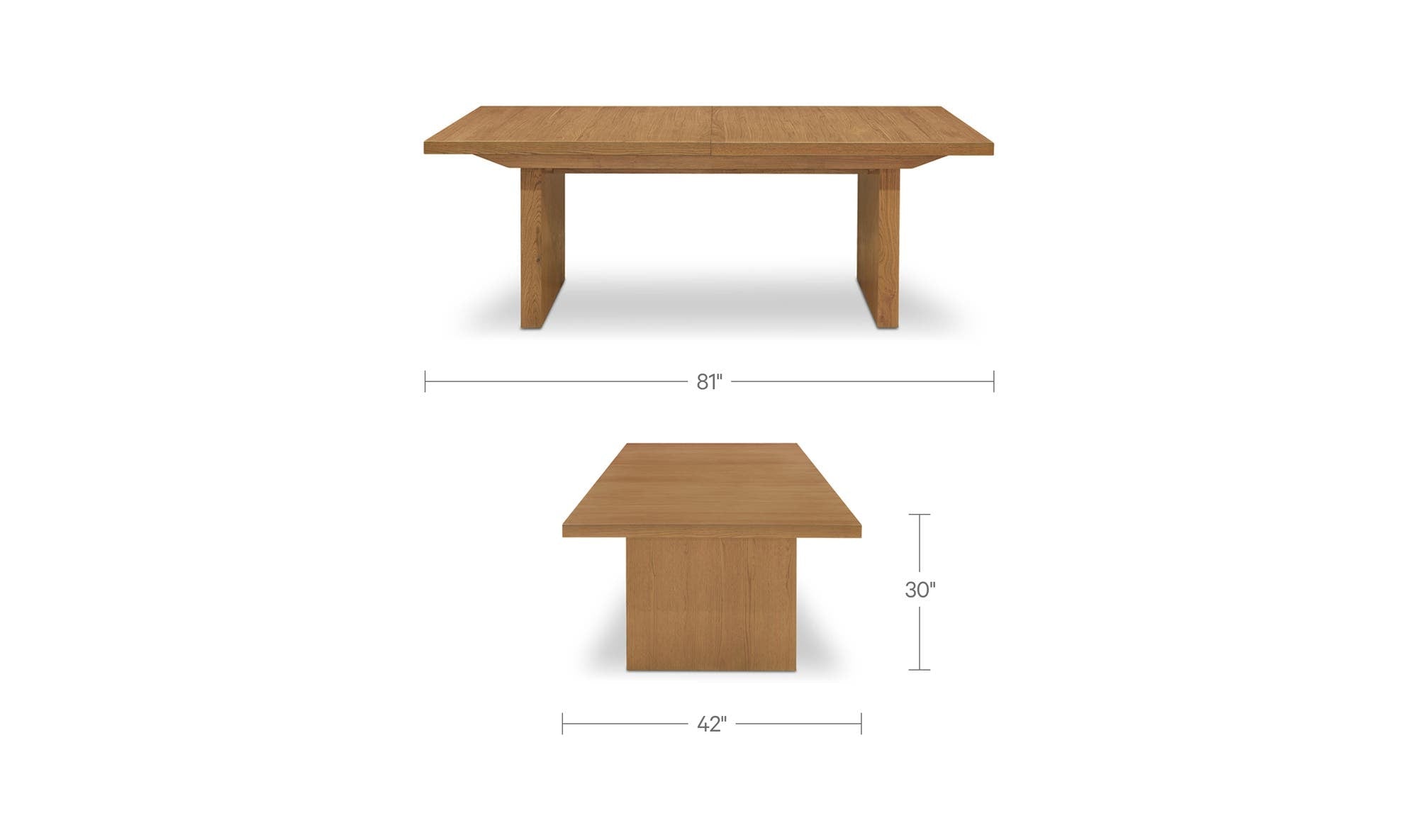 Table Only dimensions