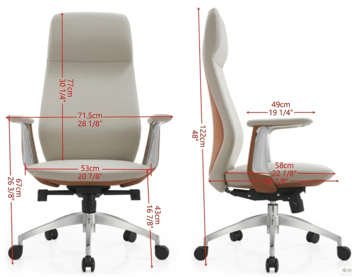Lucerne Executive Full - Leather Chair - Altera