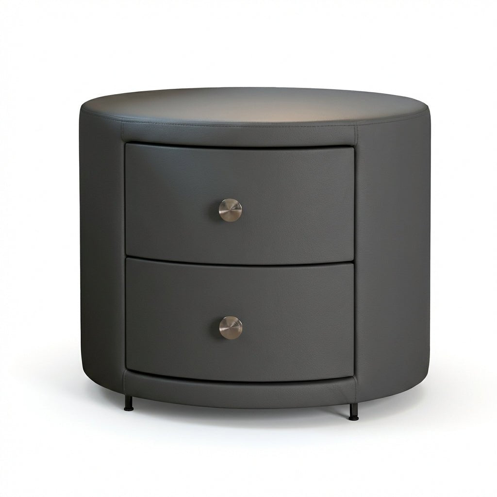 Luna Round Drum Nightstand - Altera