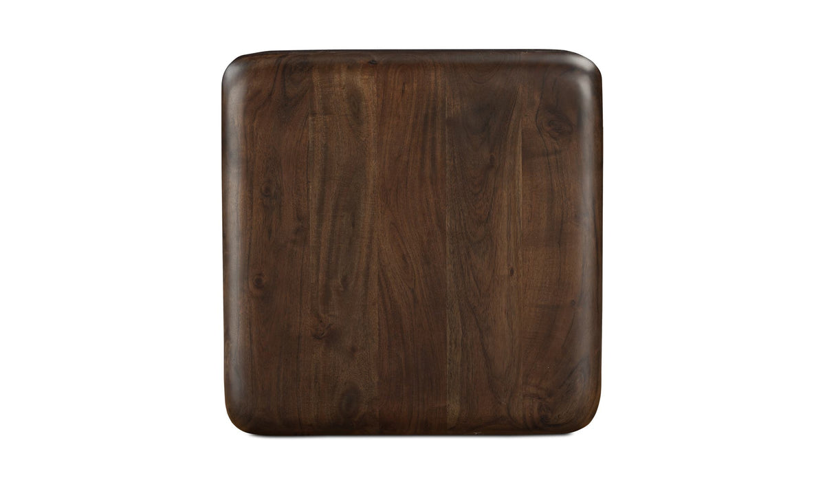 Epping Side Table in Dark Brown — top view