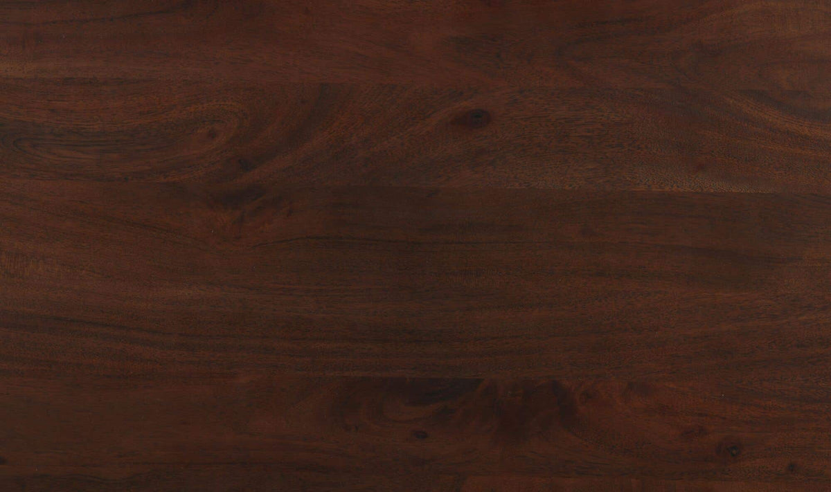 Epping Coffee Table in Dark Brown — acacia wood detail
