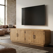 Machala Media Cabinet in Rustic Blonde - Altera