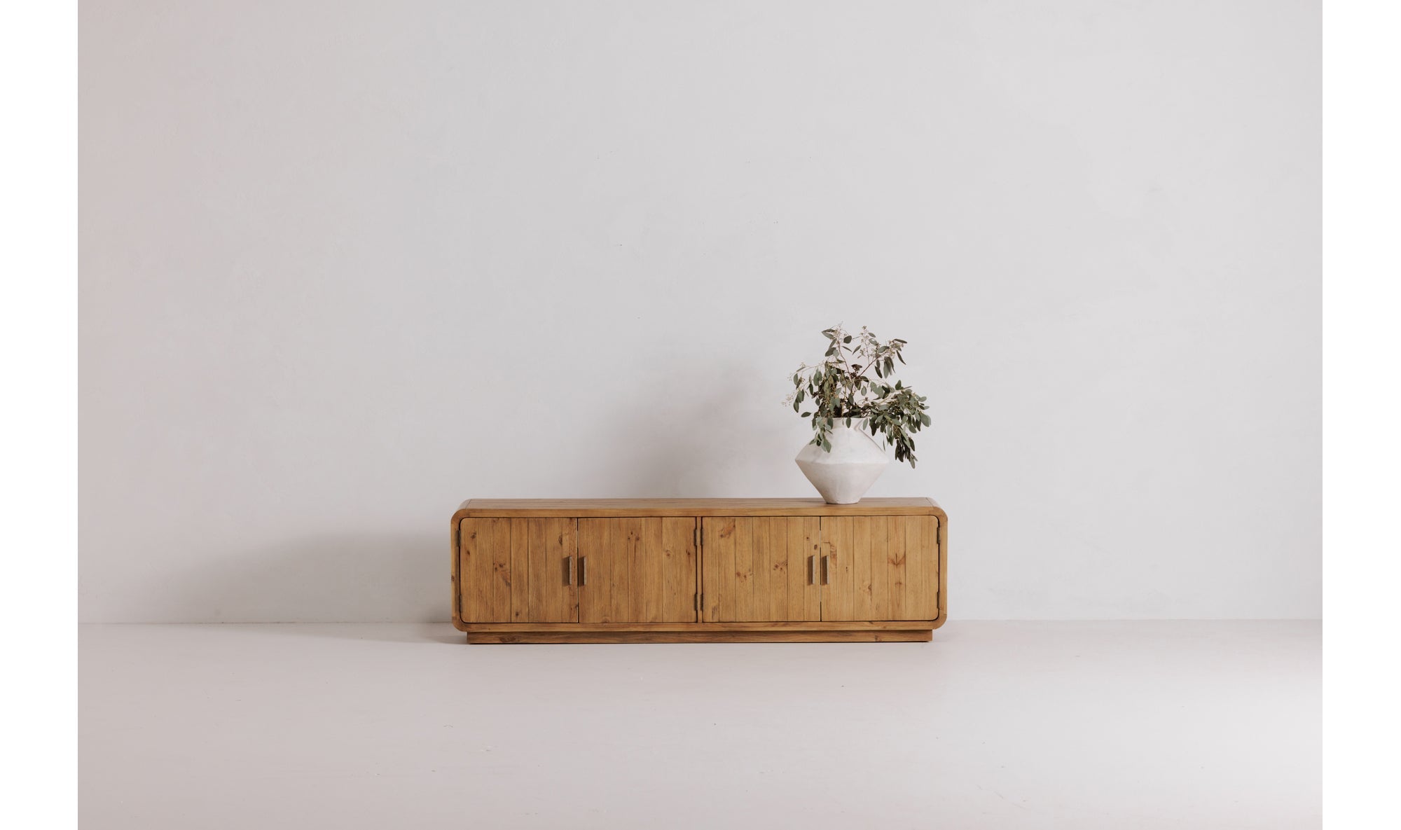 Machala Media Cabinet in Rustic Blonde - Altera