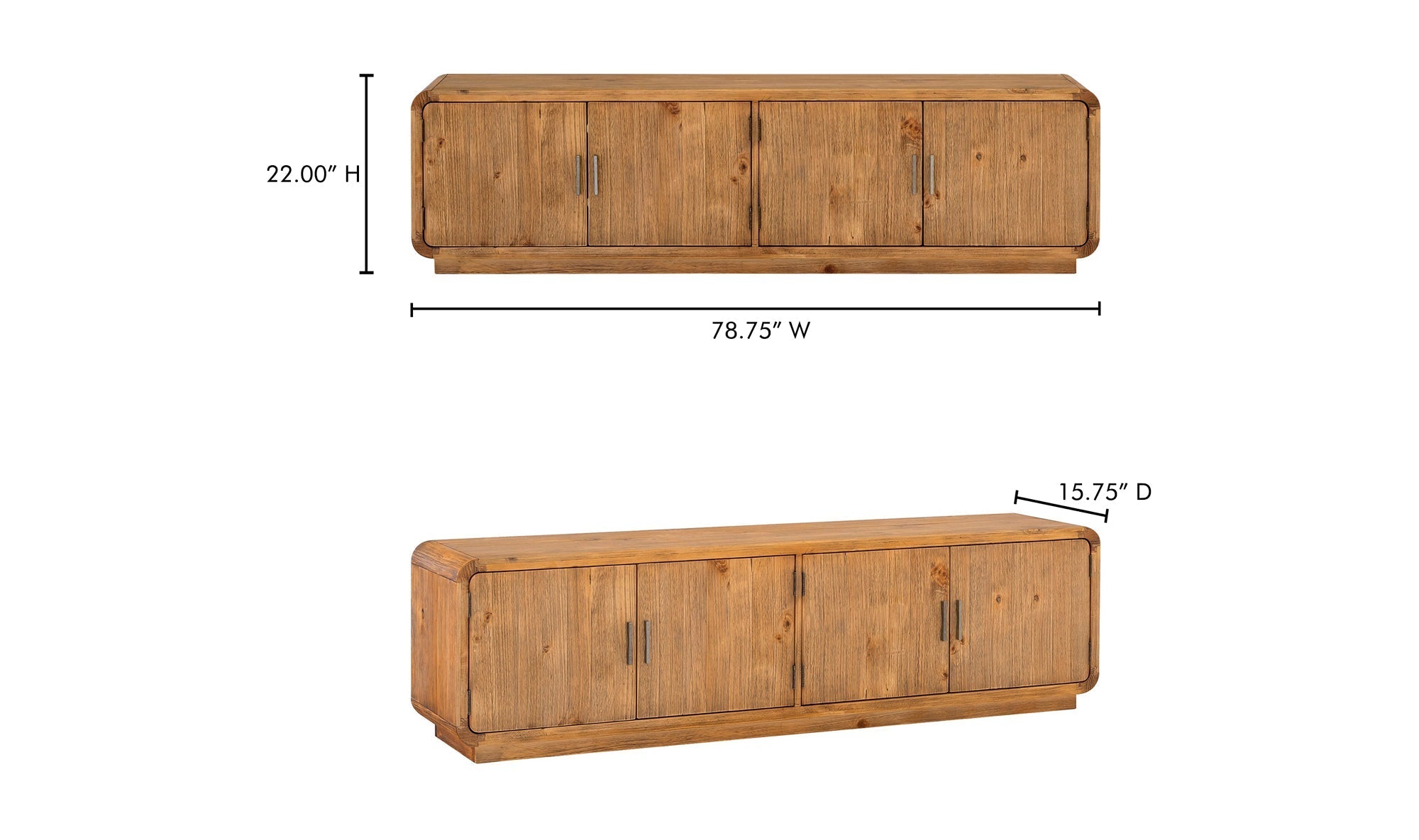 Machala Media Cabinet in Rustic Blonde - Altera