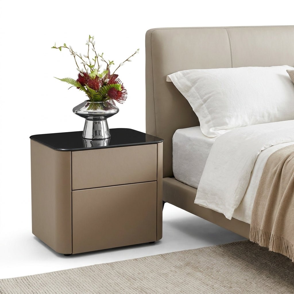 Malaga Two-Drawer Bedside Table - Altera