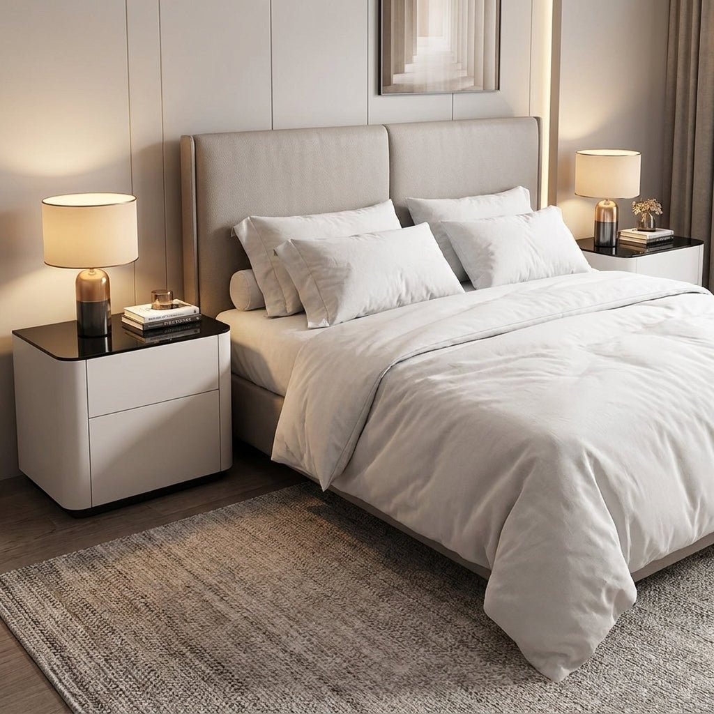 Malaga Two-Drawer Bedside Table - Altera